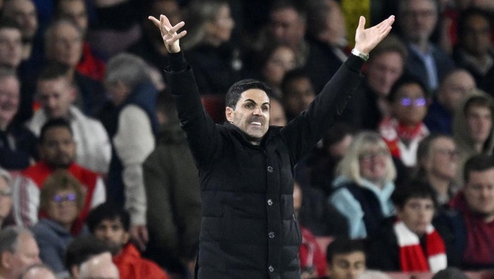 Soccer Football - UEFA Champions League - Arsenal v Olympiacos - Emirates Stadium, London, Britain - October 1, 2025 Arsenal manager Mikel Arteta REUTERS/Tony O Brien
