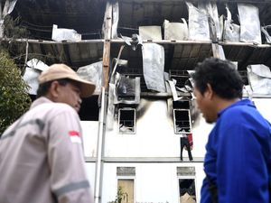 Pascakebakaran Hunian Pekerja IKN, 56 Kamar Hangus Terbakar