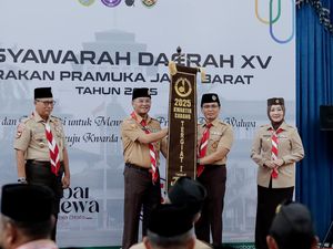 Bupati Rudy-Kwarcab Kabupaten Bogor Raih Penghargaan Gerakan Pramuka Jabar