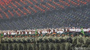 Gladi Bersih HUT ke-80 TNI, Monas Jadi Panggung Parade Pasukan-Alutsista
