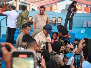 Prabowo Tinjau Persiapan Upacara Peringatan HUT Ke-80 TNI di Monas