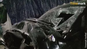 Penampakan Mobil Rombongan Cantika Davinca Usai Kecelakaan