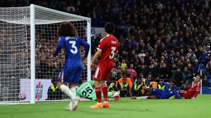 Tren buruk Liverpool berlanjut. The Reds kembali menelan kekalahan, kali ini saat bertandang ke markas Chelsea dalam lanjutan Liga Inggris 2025/2026 di Stamford Bridge, Minggu (5/10/2025) dini hari WIB. Reuters/David Klein