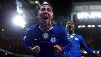 Pemain pengganti Chelsea, Estevao, jadi mimpi buruk Liverpool. Dia mencetak gol kemenangan timnya di saat waktu sudah memasuki injury time jelang laga berakhir. Reuters/Matthew Childs