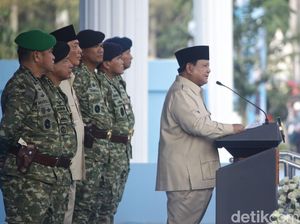 4 Pesan Penting Prabowo saat Hadiri HUT TNI