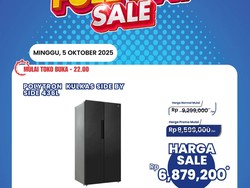 Ada Diskon Gede Kulkas Side by Side Polytron di Transmart Full Day Sale