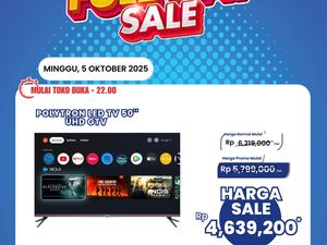 LED TV 43 Inch di Transmart Full Day Sale Diskon Jadi Cuma Rp 3 Jutaan