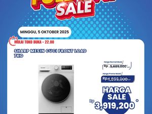 Mesin Cuci Front Load 7KG Hanya Rp 3 Jutaan di Transmart Full Day Sale