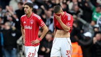 Nottingham kini terperosok ke peringkat 17 Klasemen Liga Inggris sementara dengan lima poin dari tujuh laga (REUTERS/Scott Heppell)