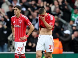 Nottingham kini terperosok ke peringkat 17 Klasemen Liga Inggris sementara dengan lima poin dari tujuh laga (REUTERS/Scott Heppell)