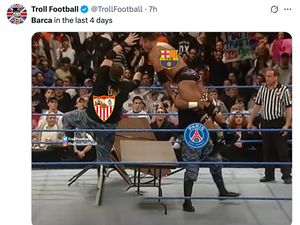 Meme Barcelona Dihajar Sevilla, Jadi Sahabatnya Liverpool Meme Barcelona Dihajar Sevilla, Jadi Sahabatnya Liverpool