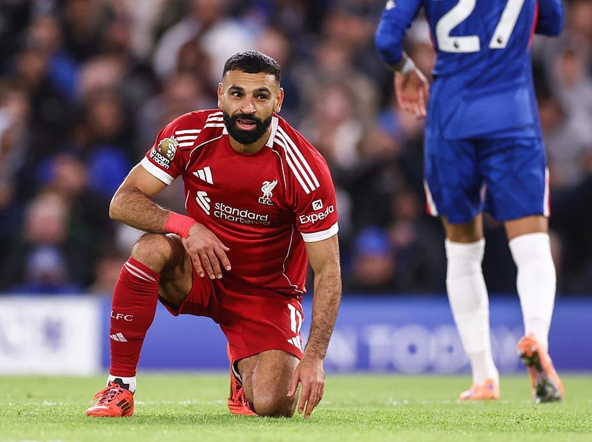 Liverpool jeblok, Mohamed Salah disorot. (Foto: Offside via Getty Images/Jacques Feeney/Offside)