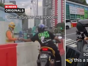 Mulia! Sopir Ojol Berikan Makanan Gratis ke Pekerja Konstruksi Mulia! Sopir Ojol Berikan Makanan Gratis ke Pekerja Konstruksi