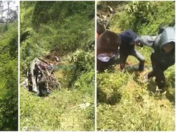 Duka Keluarga Korban Bus Rombongan Pengantin Masuk Jurang di Lampung