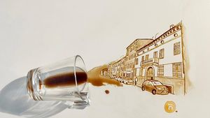 Keren! 8 Lukisan dari Kopi Kreasi Seniman Asal Italia