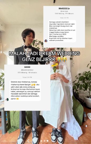 Kalcer Abis! Pasutri Gen Z Pilih Nikah Sederhana di Warkop