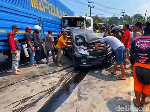 Rem Blong, Truk Tabrak 6 Kendaraan di Jalan Raya Sukabumi-Bogor Rem Blong, Truk Tabrak 6 Kendaraan di Jalan Raya Sukabumi-Bogor