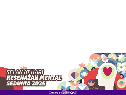 10 Link Twibbon Hari Kesehatan Mental 2025 untuk Dipakai di Medsos!
