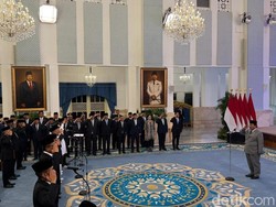 Daftar Lengkap 25 Pejabat Baru yang Dilantik Prabowo Hari Ini