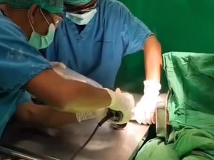 Damkar Makassar Ikut Dokter Operasi Tangan Balita Terjepit Mesin Giling di RS Damkar Makassar Ikut Dokter Operasi Tangan Balita Terjepit Mesin Giling di RS