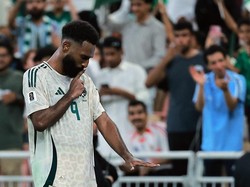 Albrikan mencetak brace di babak kedua dan membawa Arab unggul 3-1. Foto: REUTERS/Stringer