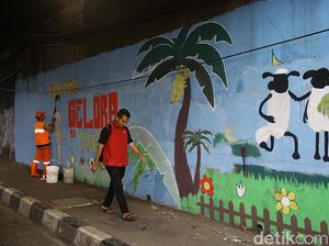 Mural Hijau Hiasi Tanah Abang Jakpus Mural Hijau Hiasi Tanah Abang Jakpus