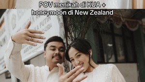 Viral Pasangan Menikah Sederhana di KUA, Bulan Madunya ke New Zealand