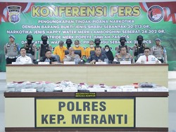 Polres Meranti Bongkar Jaringan Narkoba Internasional, 30 Kg Sabu Disita
