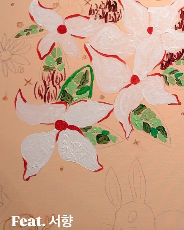 Potret lukisan Jung Il Woo untuk pameran seni '2025 CANVAS'/ Foto: instagram.com/jilwww Jung Il Woo siap menunjukkan lukisan bunga untu pameran seni '2025 CANVAS'. Lukisannya tersebut merupakan hasil kolaborasi dengan pelukis Seo Hyang.