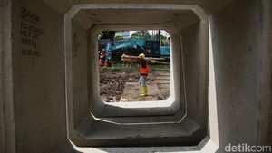 Proyek Taman Bendera Pusaka di Jaksel Terus Dikebut