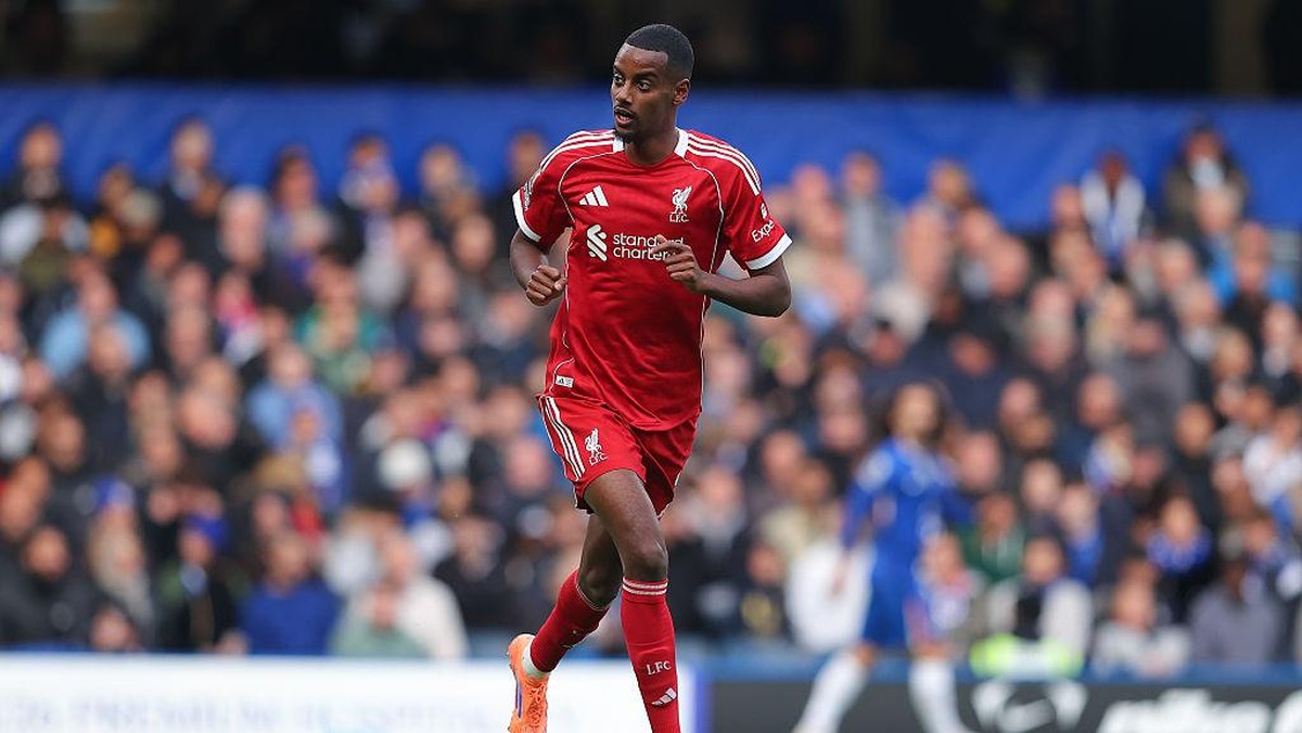 Alexander Isak sudah enjoy di Liverpool sejauh ini. (Getty Images/James Gill - Danehouse)