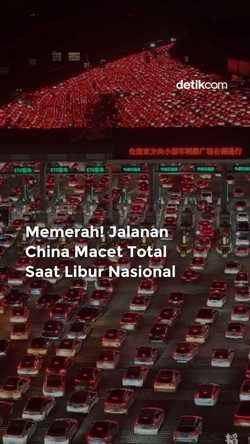 Video: Jalanan China Macet Total saat Libur Nasional
