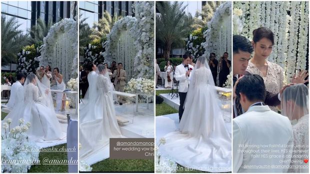 Detik-detik Pemberkatan Pernikahan Amanda Manopo dan Kenny Austin