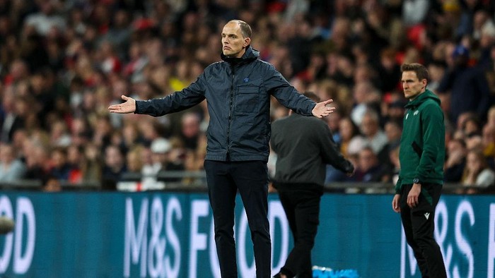 LONDON, ENGLAND - OCTOBER 09: Head Coach Thomas Tuchel of England during International Friendly between England and Wales at Wembley Stadium on October 09, 2025 in London, England. (Photo by Robin Jones/Getty Images)