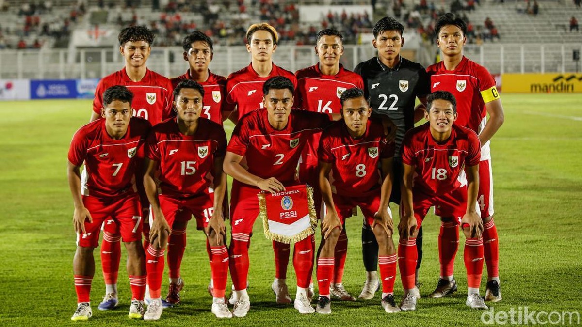 Hasil laga persahabatan Indonesia U-23 vs India U-23. (Foto: Rifkianto Nugroho/detikcom)