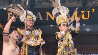 Momen Istri Bupati Malinau Main Sumpit, Sekali Tiup Langsung Kena Sasaran