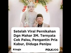 Mahar Mbah Tarman Cek Rp 3 M Diisukan Palsu, Begini Kata Polisi