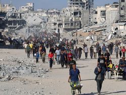 Video: Gencatan Senjata, Warga Gaza Berbondong-bondong Pulang ke Rumah