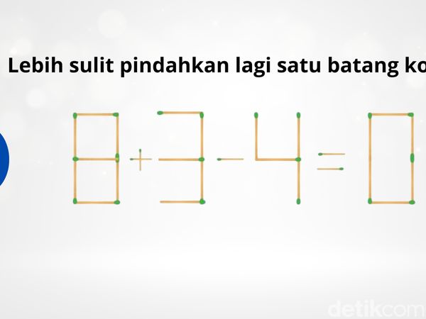 4 Teka-teki Uji Ketangkasan Otak, IQ Tinggi Cuma Butuh Semenit Geser Sebatang Kotek