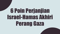 6 Poin Perjanjian Israel-Hamas Akhiri Perang Gaza