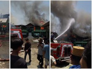Gedung MTs di Pesisir Barat Lampung Terbakar, Diduga Korsleting Listrik