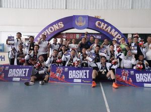 Tim Basket Kementerian Imipas Jadi Juara di PORNAS KORPRI 2025
