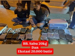 Bareskrim Polri Bongkar Sindikat Narkoba Jaringan Malaysia, 2 Kurir Diringkus