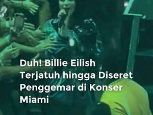 Video: Billie Eilish Terjatuh Hingga Diseret Fan di Konser Miami Video: Billie Eilish Terjatuh Hingga Diseret Fan di Konser Miami