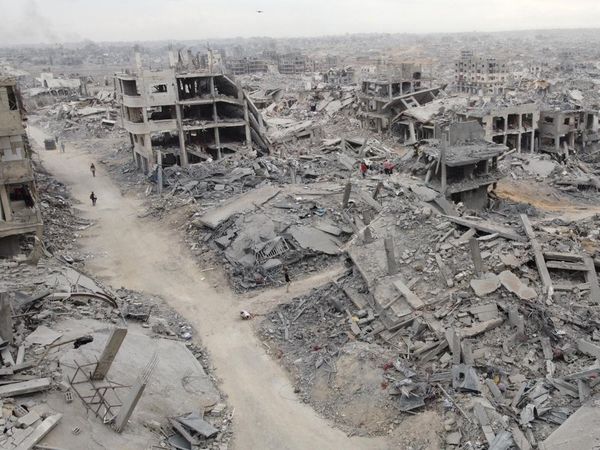 Foto Udara Tunjukkan Wajah Gaza yang Luluh Lantak