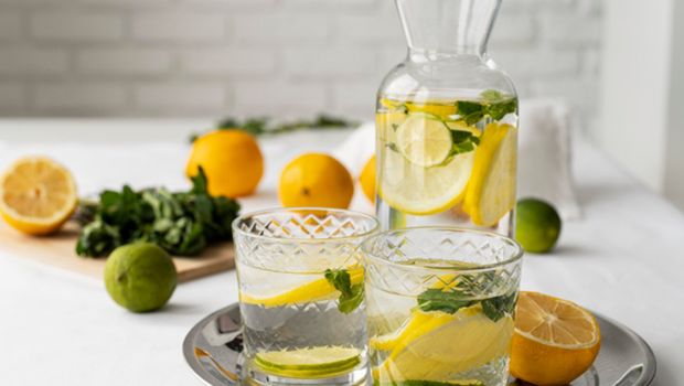 Ilustrasi infused water/Freepik: freepik Rekomendasi minuman sehat di pagi hari