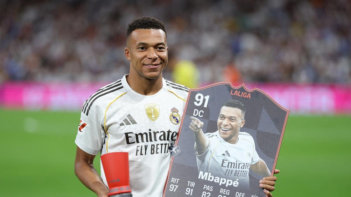 Kylian Mbappe kini sudah berkostum Real Madrid. (Foto: REUTERS/Juan Medina)