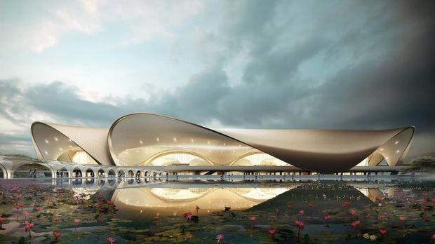Navi Mumbai International Airport di India Navi Mumbai International Airport di India. (Adani Airport Holdings Limited)
