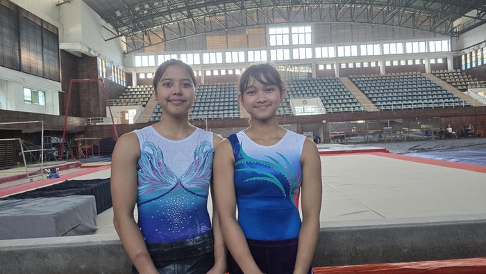 Pesenam Ameera Rahmajanni Hariadi (kiri) dicoret dari skuad Indonesia di Kejuaraan Dunia Senam 2025. (Foto: dok.FGI)