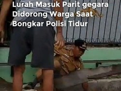 Kecebur Parit karena Didorong Warga, Lurah di Medan Lapor Polisi